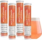 Multivitamin with Ginseng, 19 Nutrients for Energy + Immunity, 80 Effervescent Tablets - Orange and Passionfruit Flavour Immune Booster - Image 2