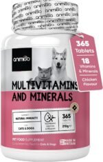 Multivitamins for Dogs & Cats - With 18 Vitamins & Minerals - 365 Chicken-Flavoured Tablets - Dog Vitamins and Supplements for Natural Immunity, Skin, Coat, Muscles & Joints for All Ages - Image 2