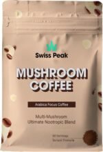 Mushroom Functional Coffee Blend (60-Servings) with Lion’s Mane, Cordyceps, Shiitake, Maitake, Ashwagandha – Nootropic Coffee for Focus & Energy | Vegan | UK Made | 2-Month Supply - Image 2