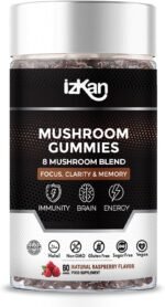 Mushroom Gummies Supplement 2500mg - Ashwagandha Gummies Promotes Nootropic Focus Brain Supplement, Immune Support & Stress Relief - 60 Count (Halal, Gluten-Free, Vegan) (1) - Image 2
