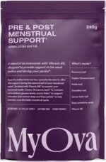 MyOva Pre & Post Menstrual Support Tea - Period Pain Relief Tea - Hormone Balance with Rosemary Leaf - Lemon Balm for Bloating Relief - Vegan & Organic - 240g, 60 Servings, 30 Days Supply - Image 2