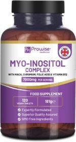 Myo-Inositol Complex 120 Vegan Tablets 7000mg per Serving with Black Maca Root, Chromium, Folic Acid, and Vitamin B12 | Hormonal Balance for Women, Women PCOS Supplement | Premium Quality by Prowise - Image 2