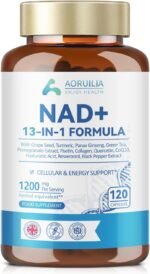 NAD Supplements 1200mg, NAD+ 13 in 1 Superior Antioxidant Blend with Max Absorption for Cellular Energy and Healthy Aging Support, 120 Capsules - Image 2