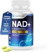 NAD+ Supplements UK, Superior 1300mg Antioxidant Blend, Max Absorption with Black Pepper Extract, Alpha-Lipoic Acid & Quercetin – Support Cellular Repair & Anti-Aging, (Not Capsules) – 60 Tablets - Image 2