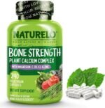 NATURELO Bone Strength - All-in-One Balanced Formula - Plant-Based Calcium, Magnesium, Potassium, Vitamin D3, K2 and Vitamin C - 240 Vegan Capsules | 2 Month Supply - Image 2