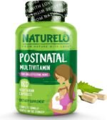 NATURELO Postnatal Multivitamin - Natural Vitamins & Minerals Including Vitamin D, Folate, Calcium - Best Essential Nutrients for Nursing Mothers After Pregnancy - 180 Vegan Capsules | 2 Month Supply - Image 2