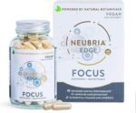NEUBRIA Edge Focus Supplement – Multivitamin for Adults with Bacopa Monnieri, Ashwagandha, Rhodiola, Ginkgo Biloba, Sage, Blueberry & Rosemary – Potent Cognitive Formula – 60 Vegan Capsules - Image 2