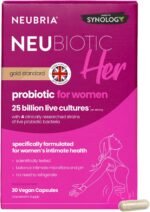 NEUBRIA NEUBIOTIC HER – Probiotics for Women 25 Billion CFU – Daily Probiotic Supplement with 4 Clinically Studied Live Cultures for Women’s Intimate Flora, Gut & Digestion – 30 Vegan Capsules - Image 2