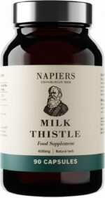 Napiers Milk Thistle High Strength - 4000mg per Capsule with Concentrated Silymarin 80% - Liver Cleanse & Detox - 90 Vegan Capsules (3 Months Supply) - Image 2