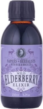 Napiers Wild Elderberry Vitamin C Elixir - Immune System Booster - Alcohol-Free - 150ML - Image 2