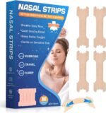 Nasal Strips 80 Pieces, Anti Snoring Nose Strips, Snoring Aids for Men & Women, Drug-Free Relief for Blocked Nose from Colds & Allergies, Promotes Smooth Breathing for Travel, Sleep & Sports - Image 2