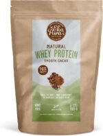Natural Whey Protein - Cocoa - 500g | 76% Protein | 100% Natural Grass Fed Whey| Hormone-Free, GMO-Free, Soy-Free, Additives Free, No Added Sugar | Muscle Growth, Recovery and Retention - Image 2