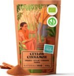 NaturaleBio Organic Ceylon Cinnamon Powder 450g. Premium True Cinnamon Rich Aromatic Spice. Natural antioxidant and Anti-inflammatory. Aids Digestion, boosts Immunity and Promotes Wellness - Image 2