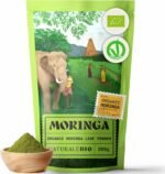 NaturaleBio Organic Moringa Powder - Premium Quality - 200g. Bio, Natural and Pure. Leaves Picked from The Moringa Oleifera Plant for Tiredness, Immune System, Muscle Function, Fatigue - Image 2