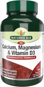 Natures Aid Calcium Magnesium & Vitamin D3 - Supports Bones Teeth Muscle Function & Immunity Supplement - High Potency Calcium Absorption and Immune Health - Vegan, Non-GMO, Gluten-Free - 90 Tablets - Image 2