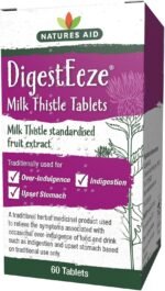 Natures Aid DigestEeze Milk Thistle 60 Tablets – Supports Liver & Digestive Health – High Strength Silymarin – Vegan, Non-GMO, Gluten-Free – Traditional Herbal Remedy for Indigestion Relief - Image 2