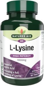 Natures Aid L-Lysine 1000mg – High Strength Essential Amino Acid – Supports Immune System, Muscle Recovery, Collagen, Bone Health & Energy – Vegan, Gluten-Free - 60 Tablets - Image 2