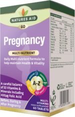 Natures Aid Pregnancy Multivitamin - 23 Vitamins & Minerals with Iron & Folic Acid - Daily Prenatal Supplement for Before, During & After Pregnancy - Vegan, Non-GMO, Gluten-Free - 60 Tablets - Image 2