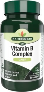 Natures Aid Vitamin B Complex 90 Tablets – High Potency – Supports Energy Metabolism, Nervous System, Brain & Immune Function – Vegan, Gluten Free, Non-GMO – Overall Wellbeing Supplement - Image 2
