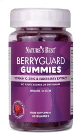 Nature’s Best Berryguard Immunity Gummies - with Vitamin C & Zinc for Immune System Support - UK Made - Strawberry & Cherry, 60 Gummies (60 Day Supply) - Image 2