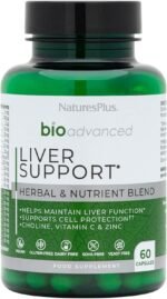 NaturesPlus Bio Advanced Liver Support - Liver Health Supplement with Turmeric, Artichoke, Milk Thistle, Dandelion, Choline and Methyl Bs - Gluten, Dairy and SOYA Free - Vegan, 60 Capsules - Image 2