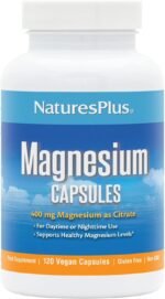 NaturesPlus Magnesium Supplement - 400mg Active Magnesium Citrate Supplement - Energy and Stress Relief for Mind and Body - Vegan, Gluten Free - 120 Capsules (Original) - Image 2