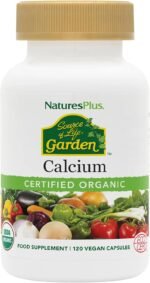NaturesPlus Source of Life Garden Organic Calcium - AlgaeCal Calcium and Magnesium Supplement - Teeth and Bone Health - Vegan, Gluten Free - 120 Capsules - Image 2