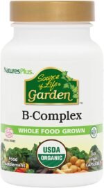 NaturesPlus Source of Life Garden Vegan Organic B Complex Supplement - Folate, Biotin, Methylcobalamin – Natural Plant-Based Vitamins - Energy, Immune, Skin, Metabolism – Gluten Free, 60 Capsules - Image 2