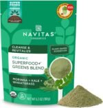 Navitas Organics Superfood+ Greens Blend for Detox Support (Moringa + Kale + Wheatgrass), 6.3oz Bag, 30 Servings — Organic, Non-GMO, Vegan, Gluten-Free, Keto & Paleo. - Image 2