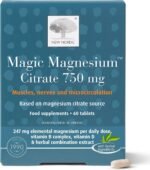 New Nordic Magnesium Citrate - 750 mg Extra Strength - Muscle & Sleep Support for Women & Men - Vitamin B Complex & Vitamin D - 60 Tablets - Image 2