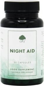 Night Aid - Plant Based Botanical Supplement - Includes l-tryptophan, Magnesium & Vitamin B6-30 Vegan Capsules - Non-GMO, Made in The UK by G&G Vitamins - Image 2