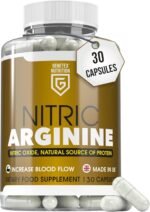 Nitric L-Arginine Natural Protein Source Supplement, Nitric Oxide Booster – Supports Performance, Energy & Stamina – 30 Capsules – Vegan & Vegetarian Friendly - UK Made Herbal Supplement - Image 2