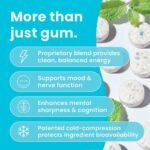 Nootropic Energy & Focus Gum - Mint | with L-Theanine & B Vitamins, Sugar-Free, Vegan, Keto - Image 2