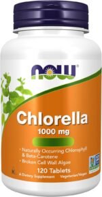 Now Foods, Chlorella, 1.000mg, with Broken Cell Walls, 120 Vegan Tablets, Lab-Tested, Soy Free, Gluten Free, Vegetarian, Non-GMO - Image 2