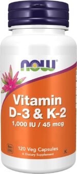 Now Foods, Vitamin D3 & K2, 1,000IU, 120 Capsules, Lab-Tested, Multivitamins, Gluten Free, Soy Free, Vegetarian - Image 2