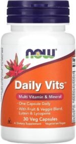 Now Foods – Daily Vits | Complete Multivitamin for Daily Health – 30 Veg Capsules - Image 2
