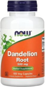 Now Foods – Dandelion Root 500mg | Herbal Support for Liver and Kidney Health – 100 Veg Capsules - Image 2