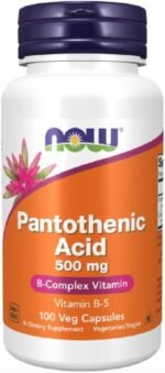 Now Foods – Pantothenic Acid | Vitamin B5 for Energy and Stress Support – 500mg, 100 Capsules - Image 2