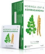 Nutra Tea Moringa Leaf & Ashwagandha - Moringa Tea Bags | Ashwagandha Tea Bags - Rich In Essential Nutrients & Cortisol Balance - 20 Individually Wrapped Bags - Herbal Infusion (1 Pack) - Image 2