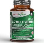 Nutrabytes Vegan A-Z Multivitamin & Mineral Complex Supplement, 360 Capsules | 26 Essential Vitamins & Minerals for Energy, Immune System, Hair, Skin, Bone, Muscle, Brain & Gut Support | for 6 Months - Image 2