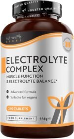 Nutravita Electrolyte Complex - High Strength Tablets with Added Magnesium, Potassium & Calcium - Muscle Function and Electrolyte Balance - 240 Vegan Tablets - No Synthetic Binders - Made in The UK - Image 2