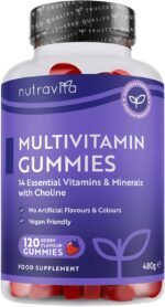 Nutravita Vegan Multivitamin Gummies for Women & Men – 120 Berry Flavour Chewable Adult Multivitamins (4 Month Supply) Daily Supplement with 14 Vitamins & Minerals incl. Vitamin C D3 B12 Biotin Zinc - Image 2