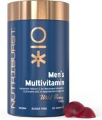 Nutriburst Men’s Multivitamin - Immune System & Mental Performance - Contains 16 Micronutrients; B2, B3, B5, B6, B12, A, C, D - Vegan Sugar Free Supplement - 60 Berry Gummies - 1 Month Supply - Image 2