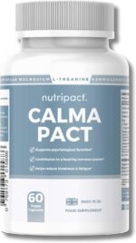 Nutripact Calma Pact Stress & Anxiety Relief Supplement - 9-in-1 Complex - Ashwagandha KSM 66, Magnesium, L-Theanine, L-Tryptophan, Lemon Balm, Rhodiola Rosea, Zinc, Vitamin D3, B6-60 Vegan Capsules - Image 2