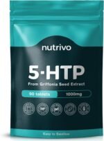 Nutrivo 5HTP Tablets - 90 Tablets Per Pack | 5HTP High Strength 1000mg Supplement | One A Day - 3 Months Supply | from Griffonia Seed Extract | Vegan & UK Made - Image 2