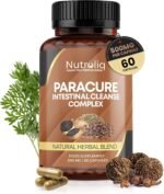 Nutroliq ParaCure Intestinal Cleanse Complex - Dietary Supplement with Organic Wormwood Black Walnut and Clove Extract - Natural Herbal Blend for Digestive Wellness - 1000mg per Serving - 60 Capsules - Image 2