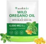 Oil of Oregano Softgels 6000mg, 2 in 1 Formulated with Black Seed Oil 200mg, Organic OreganoOil Supplement Capsules, Antioxidant & Immune Support | 120 Count, Non-GMO, Easy to Swallow - Image 2