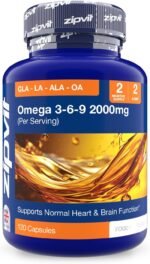 Omega 3 6 & 9 Oil 2000mg, 120 Softgels. Source of Alpha-Linolenic Acid. Supports Maintenance of Normal Blood Cholesterol - Image 2