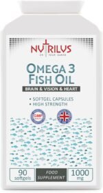 Omega-3 Fish Oil 90 Softgel Capsules 1000mg - High Strength Omega 3 - Brain & Vision & Heart Health - UK Made Supplement - Image 2