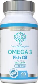 Omega-3 Fish Oil Soft Gels - Ultra Potent 1000mg, 90 Capsules - Full Strength EPA & DHA - Easy to Swallow Omega3 Fish Oils - Ultimate Joint, Heart & Brain Health Support Supplement - Made in The UK - Image 2